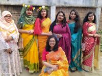 “বসন্ত বরণ উৎসব ১৪২৬” এ প্রথম ও দ্বিতীয় ব্যাচের কিছু ছাত্রী