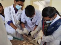 Dissection hall এ নেমেক-০১ এর কিছু শিক্ষার্থী